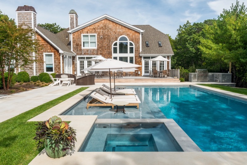 luxury house with elegant pool